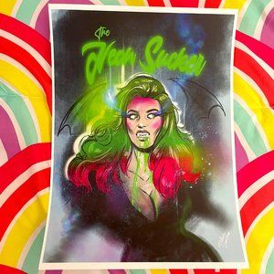 13"x19" UNRELEASED Suspiria Land Neon Sucker Print